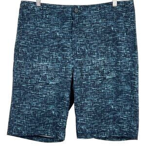 Reyn Spooner Mens Blue Abstract Board Swim Surf Shorts Size 32 Vacation EUC